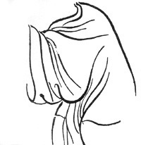 Technique du tracé en peinture chinoise baimiao : Qiuyin = vers de terre