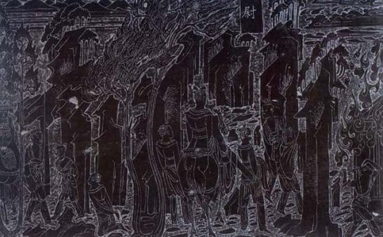 Récit de piété filiale sur sarcophage
