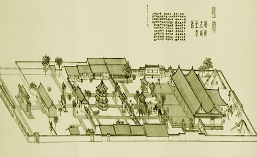 Carte de la grande mosquée de Xi'an