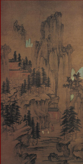 Scène de cour de la période Liao