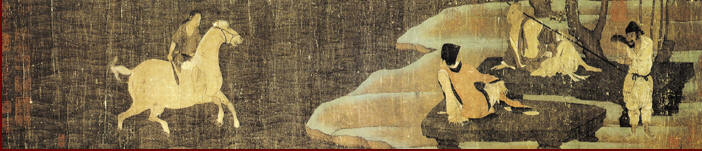 Le cheval mystique, peinture allégorique des Cinq Dynasties