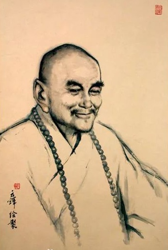 Détail d'une peinture de Mu Qi