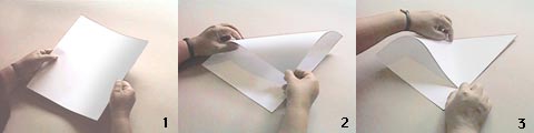 Diagramme d'origami d'avion planeur en papier : modèle dc 3