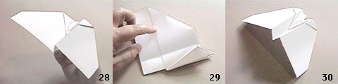 Diagramme d'origami d'avion planeur en papier : modèle dc 3