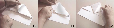 Diagramme d'origami d'avion planeur en papier : modèle dc 3