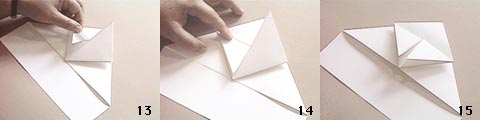 Diagramme d'origami d'avion planeur en papier : modèle dc 3
