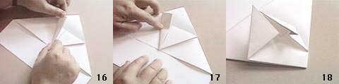 Diagramme d'origami d'avion planeur en papier : modèle dc 3