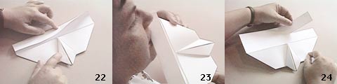 Diagramme d'origami d'avion planeur en papier : modèle dc 3