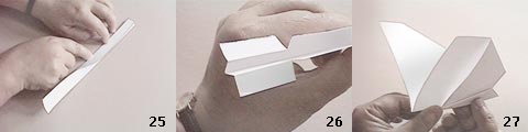Diagramme d'origami d'avion planeur en papier : modèle dc 3