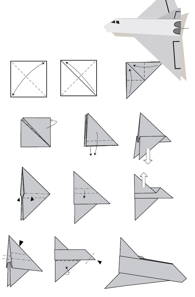 Origami de Navette Spatiale