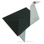 Origami d'autruche - image de menu