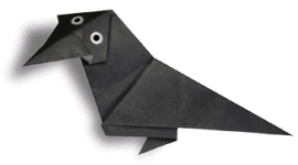 Origami de corbeau - image de menu