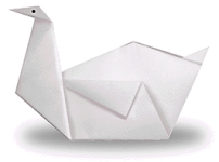 Origami de cygne - image de menu