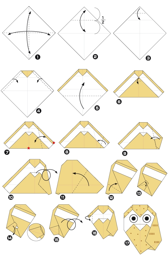 Origami d'hibou