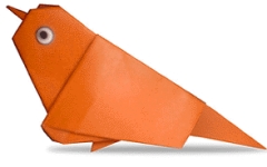 Origami de moineau - image de menu