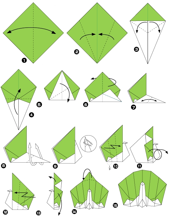 Origami de paon