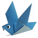 Origami de pigeon - menu