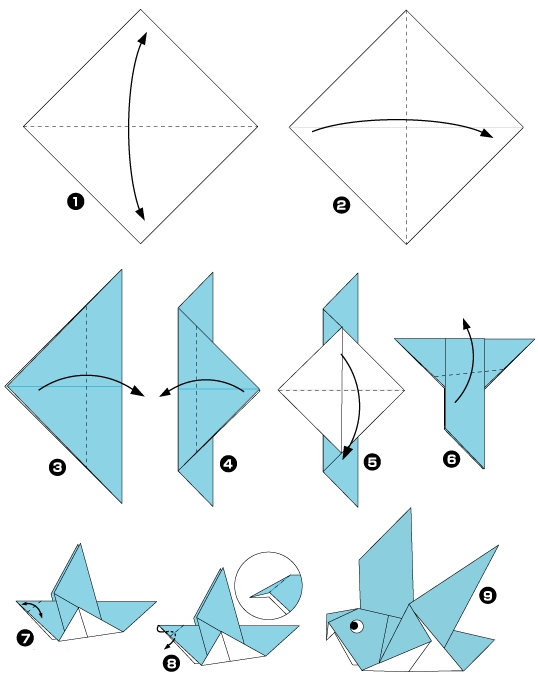 Origami de pigeon