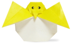 Origami de poussin - image de menu