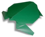 Origami de tortue de mer - menu