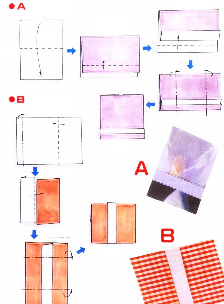Origami d'enveloppe cadeau