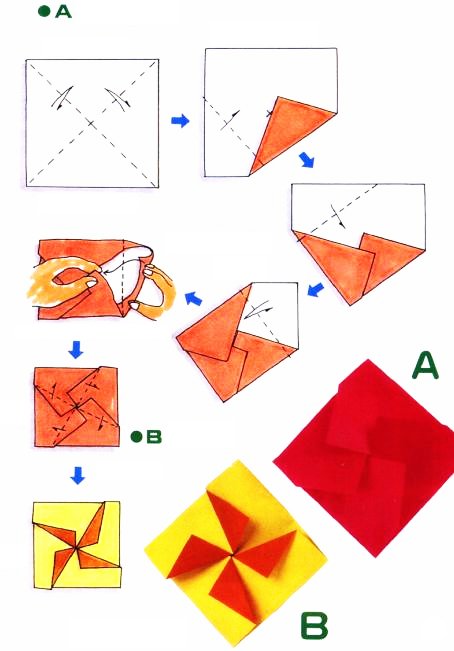 Origami d'enveloppe croix