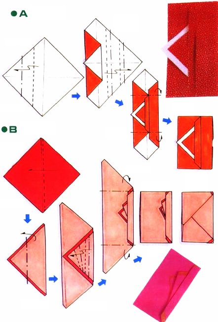 Origami d'enveloppe fête 1
