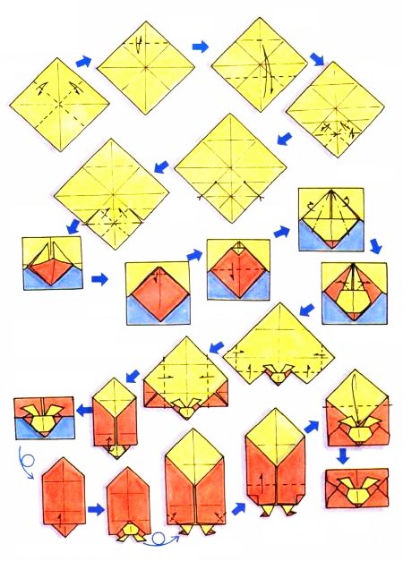 Origami d'enveloppe lapin
