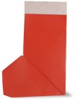 Origami de chaussette de noël