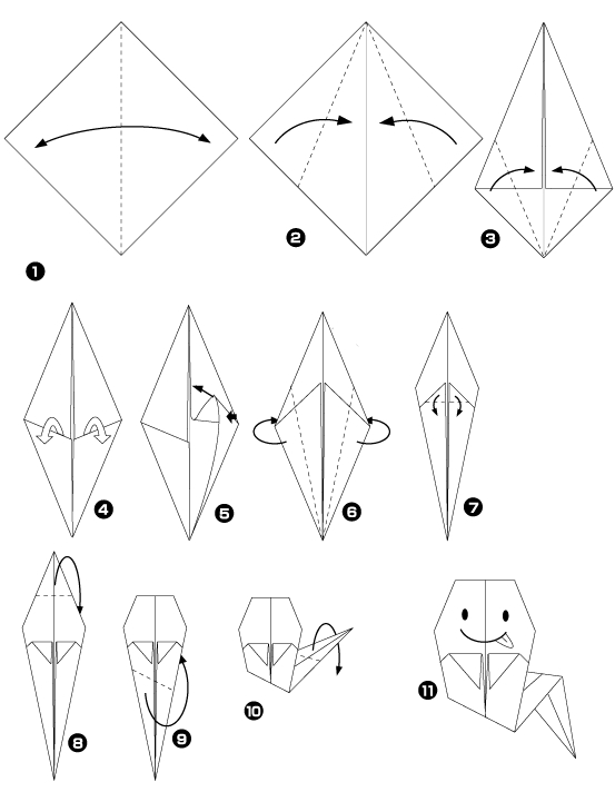 Origami de fantôme