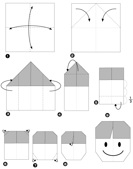 Origami de garçon