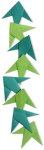 Origami de guirlande de feuilles