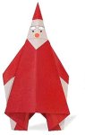 Origami de père Noël