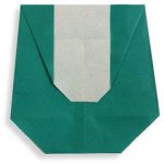 Origami de la lettre U pour I LOVE YOU