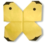 Origami de papillon - menu