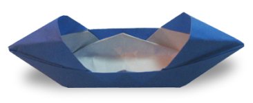 Origami de bateau - menu