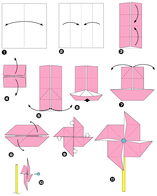 Origami de moulin