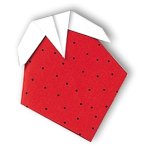 Origami de fraise - menu