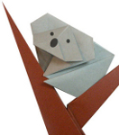 Origami de koala - menu