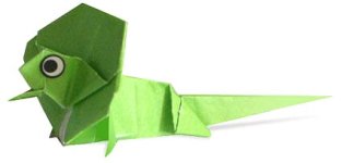 Origami de lézard - menu