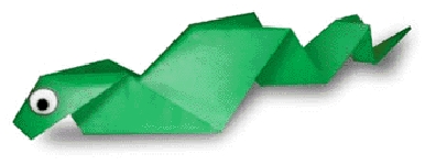 Origami de serpent - menu