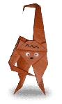 Origami de singe - menu