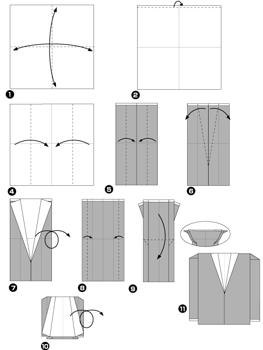 Origami de costume