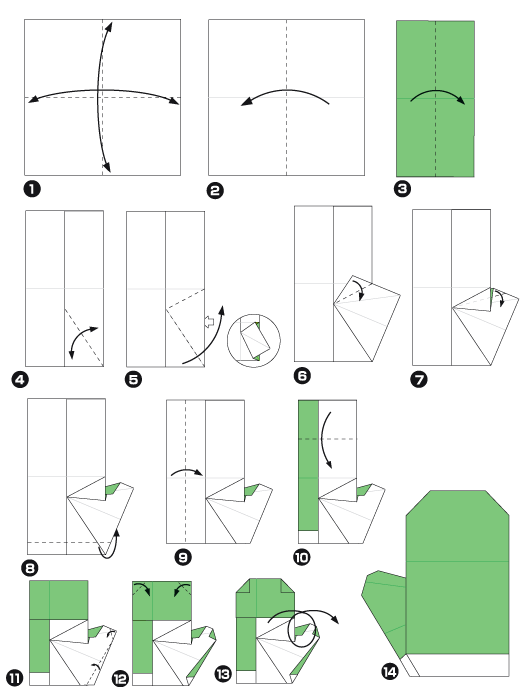 Origami de gant