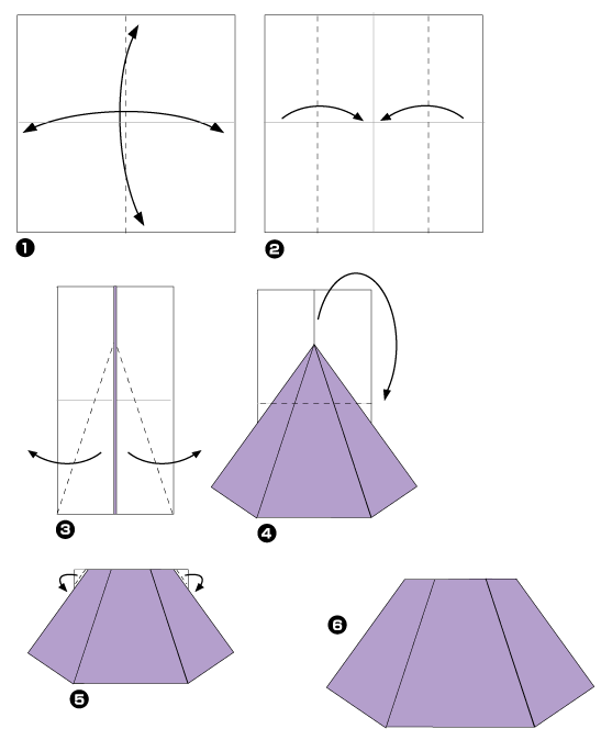 Origami de jupe