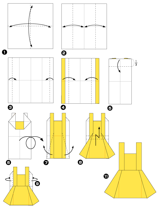 Origami de robe
