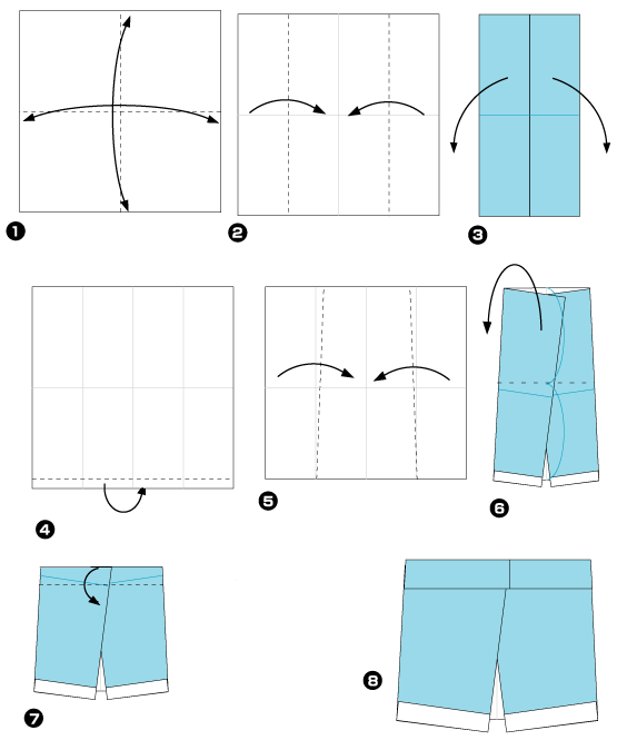 Origami de short