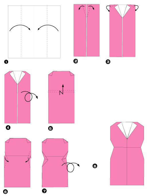 Origami de tailleur