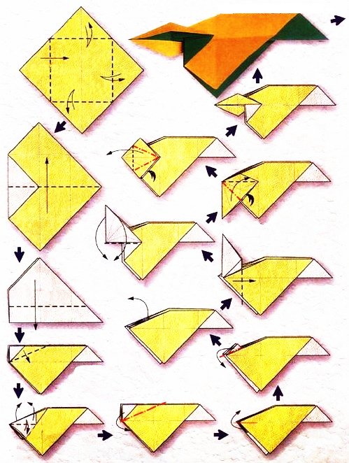 Origami du signe du zodiaque : le sagittaire archer
