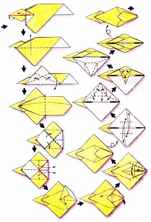Origami du signe du zodiaque : le sagittaire archer